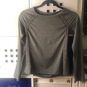 Athletic gray long-sleeve